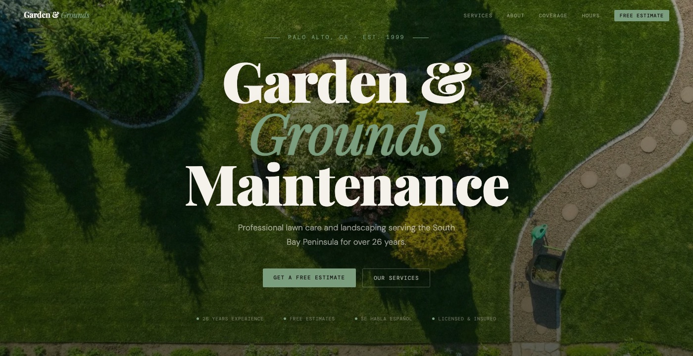 Garden & Grounds Maintenance website
