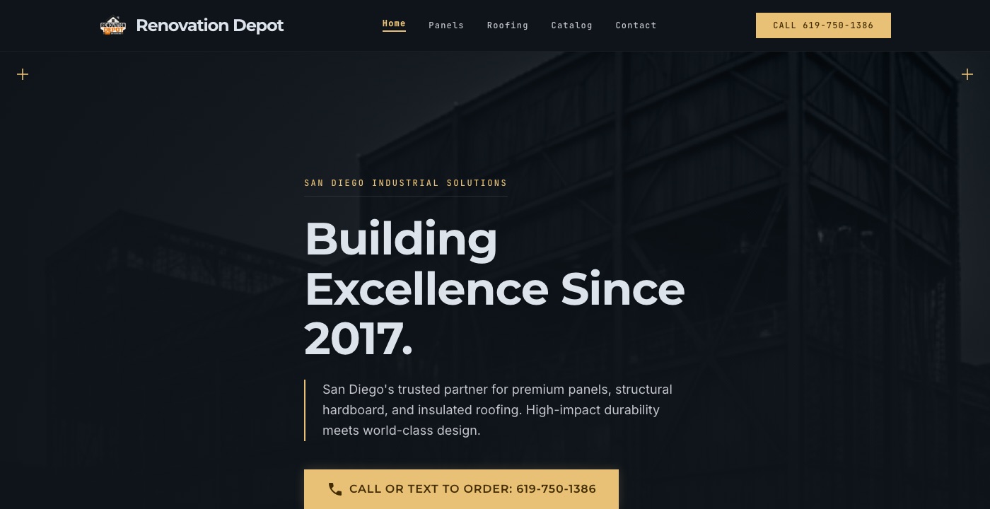 Renovation Depot website